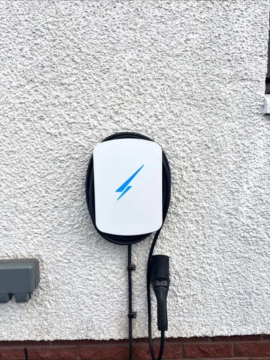 Home EV Charger Installation, completed by DD Electrical